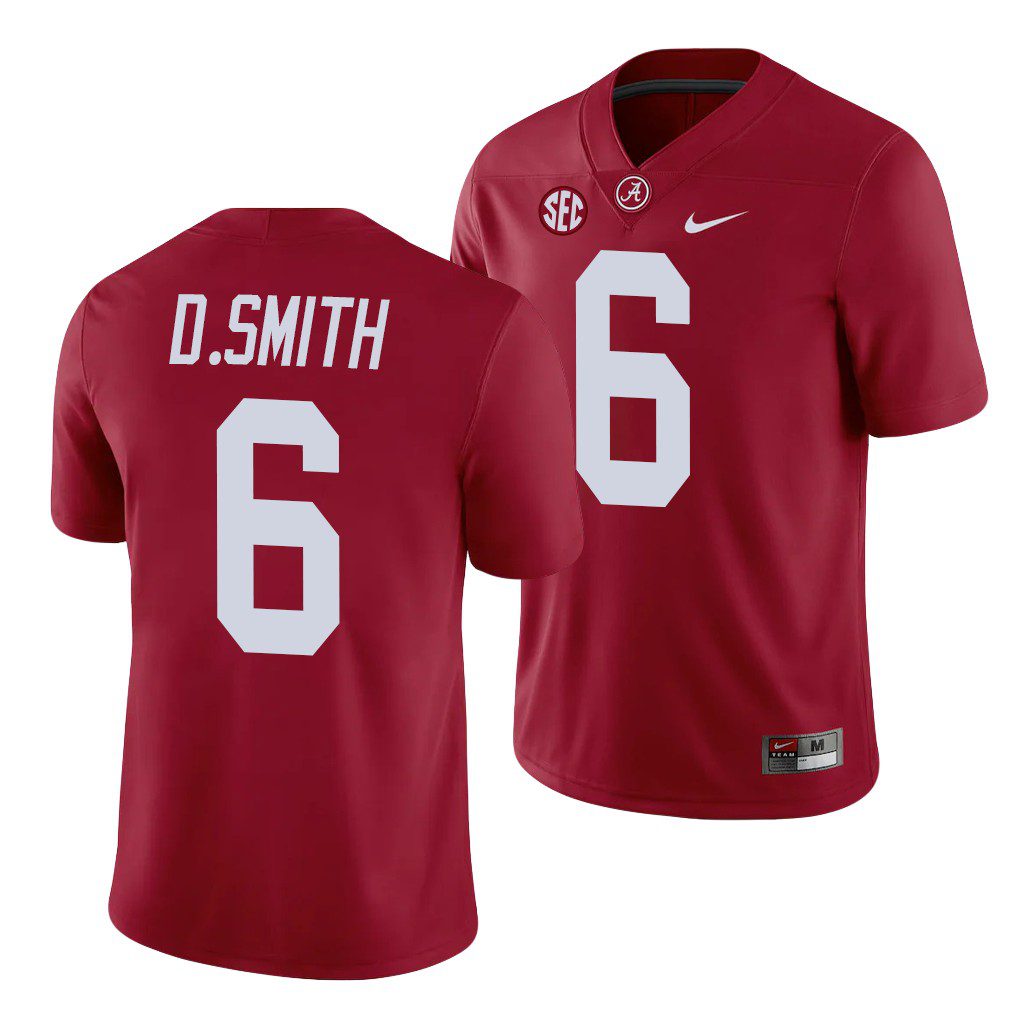 Men's Alabama Crimson Tide DeVonta Smith #6 Crimson Game NCAA College Football Jersey